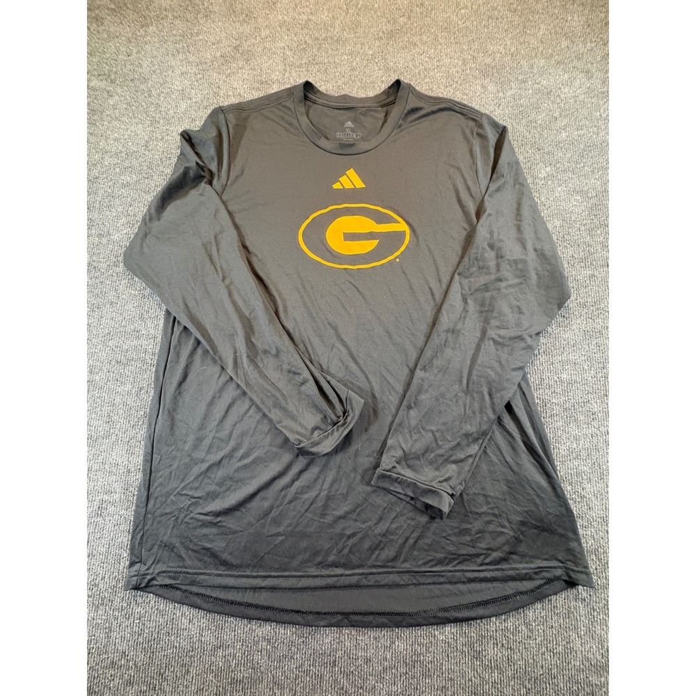 Adidas Grambling State Tigers Long Sleeve Shirt Mens XL Black Gold Athletic Tee